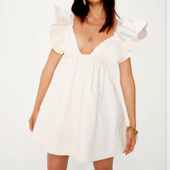 For Love & Lemons Clementine Mini Dress Navy Blue Size XS - Picture 4 of 6